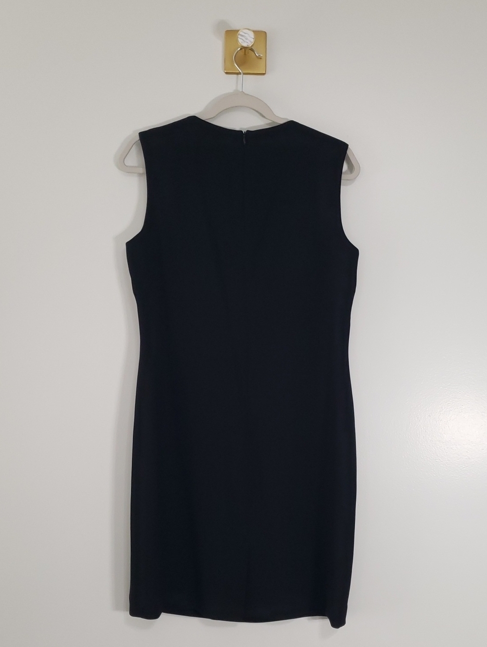 Sara Campbell Sleeveless Midi Sheath Dress 8 Black Office Career Work Business - Picture 5 of 16